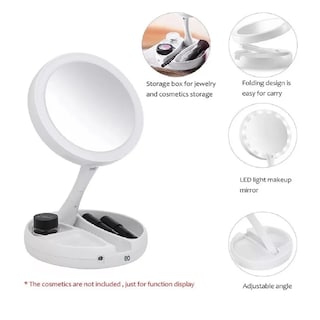 Foto 2 | Espejo con Luz Led Doble Cara Ajustable Plegable Eo Safe Imports Esi-1644-1 Blanco