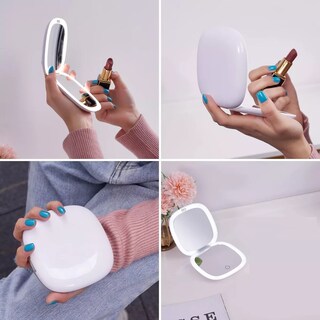 Foto 3 | Espejo De Maquillaje Luz 1x /10x, Carga Usb, Portátil Eo Safe Imports Esi-13198-1 Blanco