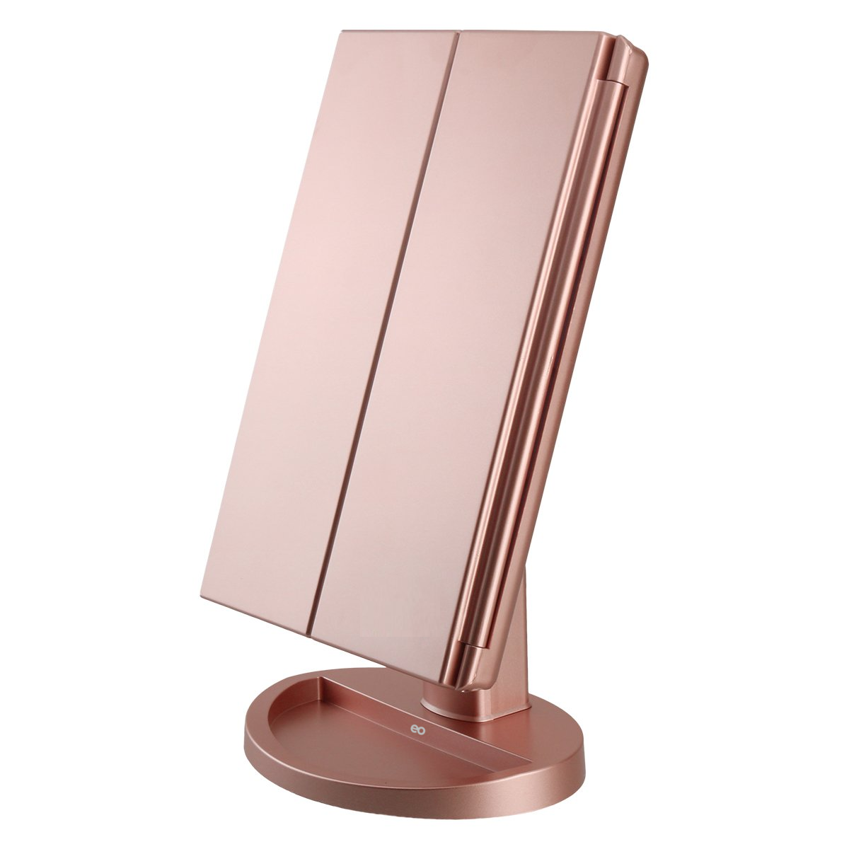 Espejo Maquillaje Luz Tríptica Aumentos 10x/3x/2x Eo Safe Imports Esi-10263-1 Rosa