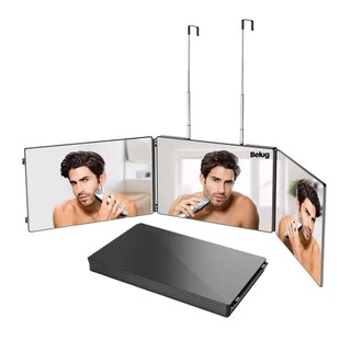 Foto 1 | Espejo Tríptico 360 Grados Para Corte De Pelo Estilo, Belug Negro