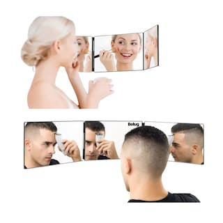Foto 3 | Espejo Tríptico 360 Grados Para Corte De Pelo Estilo, Belug Negro