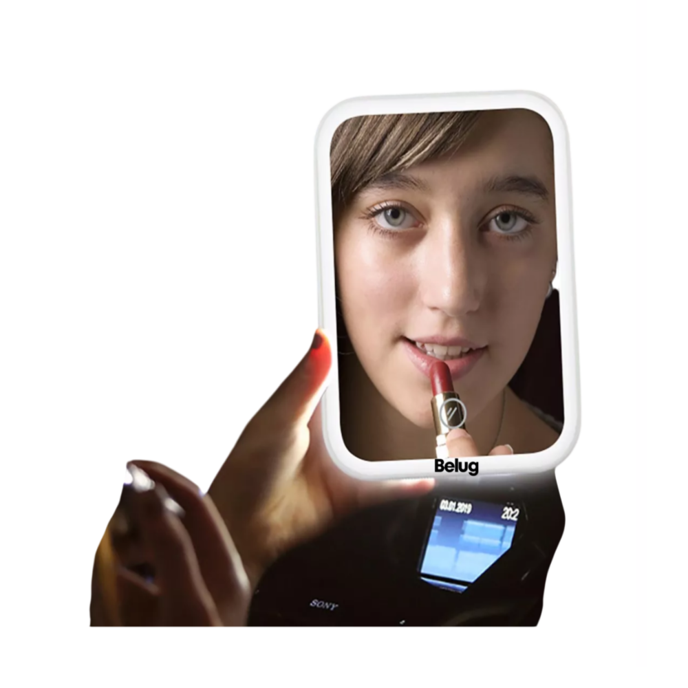 Foto 5 | Espejo De Maquillaje Led De 3 Niveles Recargable Usb, Belug  Blanco