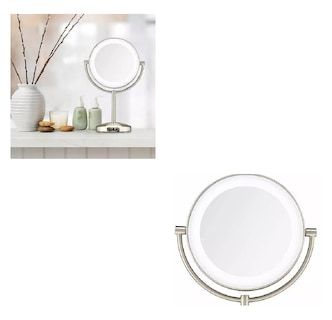 Foto 2 | Espejo Doble Cara Belug 22 Cm 1x Aumento 10x C/ Luz Led Dorado