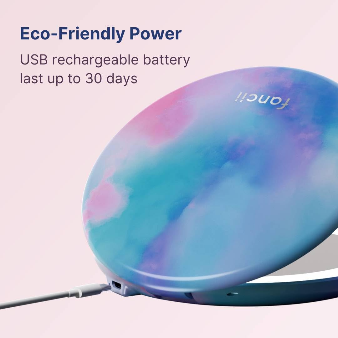 Foto 4 pulgar | Espejo De Maquillaje De Viaje Fancii Taylor Con Luz Led, Aumento De 10 X 1 Vez - Venta Internacional.