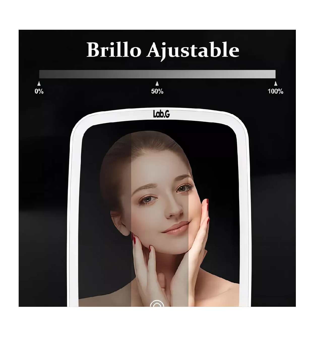 Foto 4 pulgar | Espejo De Maquillaje Led Con Luz Ajustable Y Espejo 5 Veces Blanco