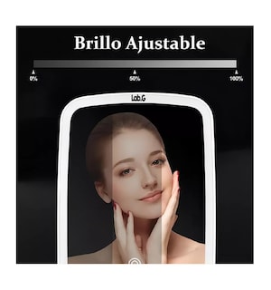 Foto 3 | Espejo De Maquillaje Led Con Luz Ajustable Y Espejo 5 Veces Blanco