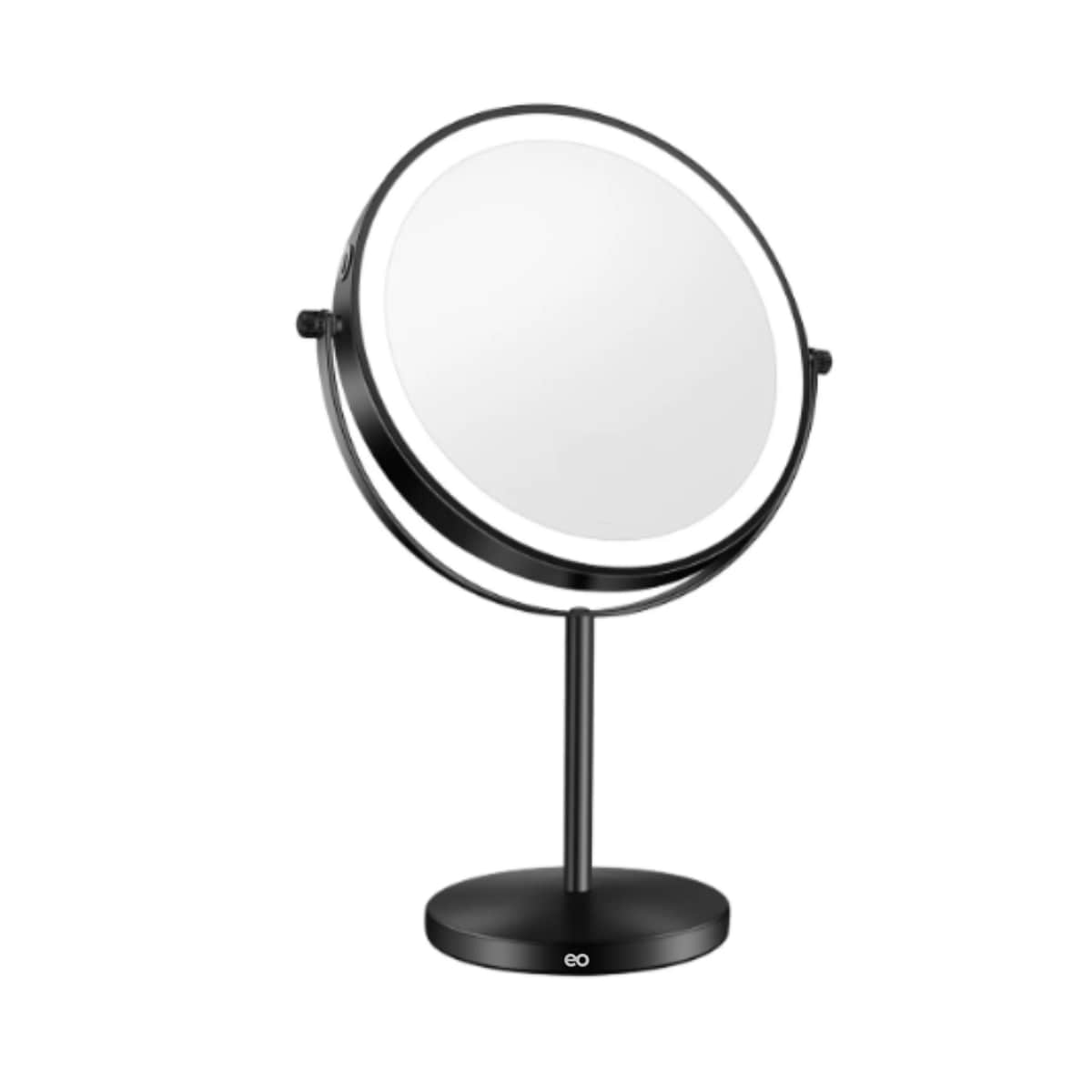 Espejo Cosmético Iluminado Con Soporte Doble Cara Recargable Eo Safe Imports Esi-19021 Negro