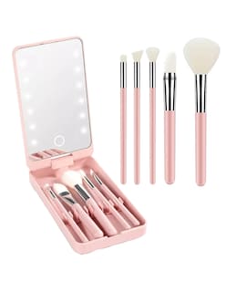 Foto 3 | Espejo Maquillaje Led Rotación De 360°incluye Brochas + Gratias Termo Güish De Regalo