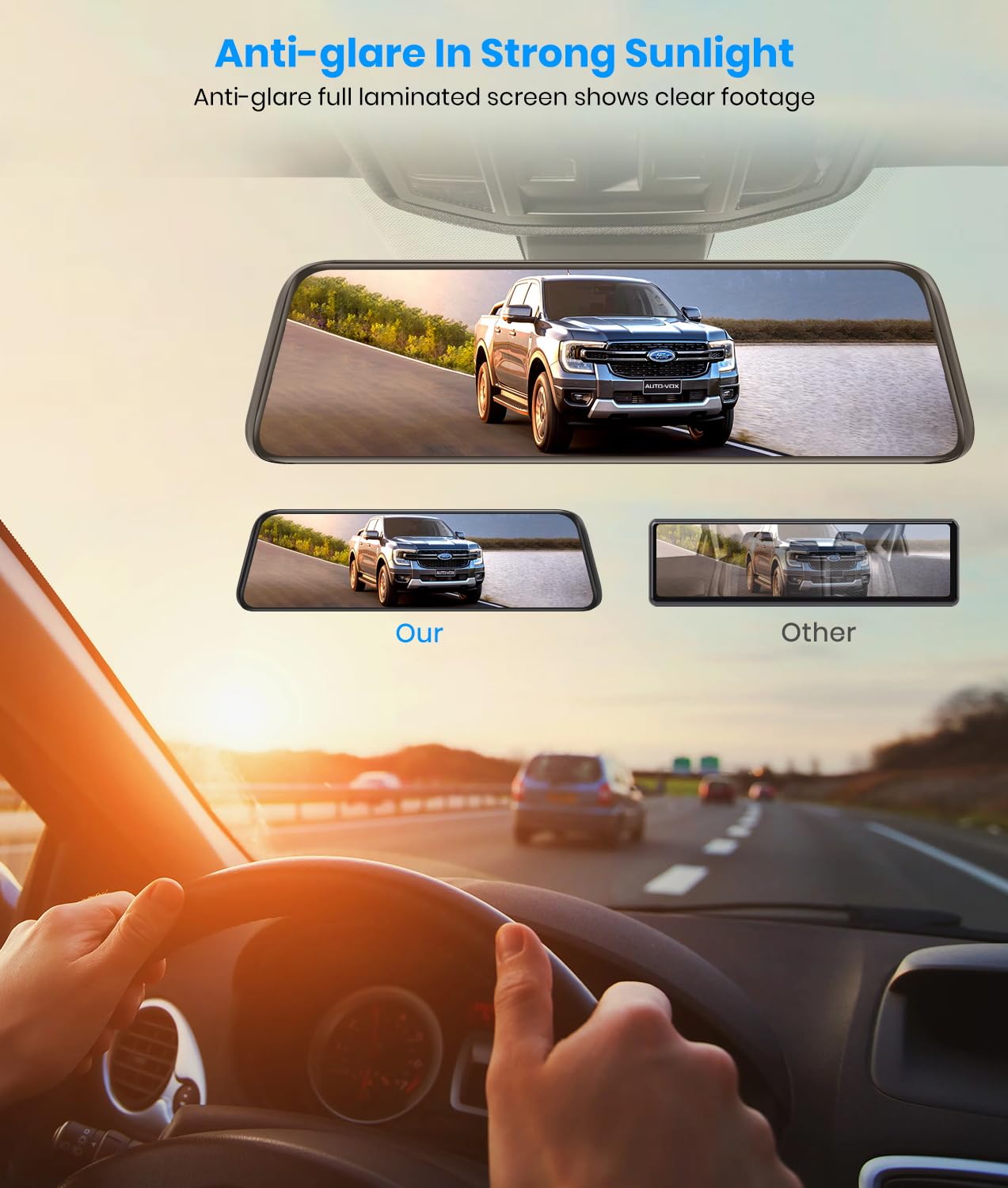 Foto 4 pulgar | Cámara Retrovisor Auto-vox T9pro Oem Con Pantalla Táctil De 9,35 Pulgadas - Venta Internacional.