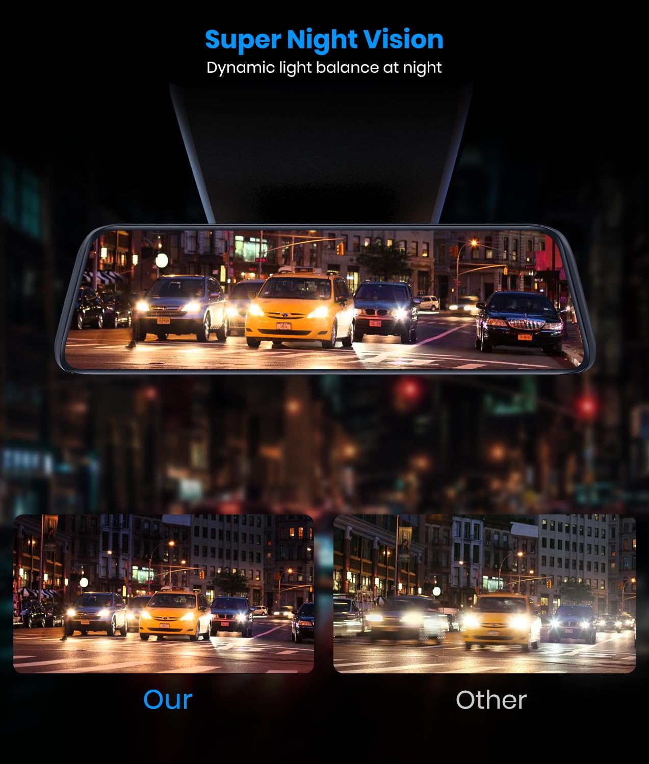 Foto 5 pulgar | Cámara Retrovisor Auto-vox T9pro Oem Con Pantalla Táctil De 9,35 Pulgadas - Venta Internacional.