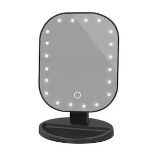 Foto 1 | Espejo De Maquillaje Led Ovalado Con Control Táctil Ajuste De Luz Portátil Negro