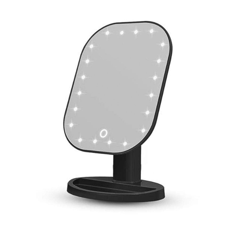 Foto 3 | Espejo De Maquillaje Led Ovalado Con Control Táctil Ajuste De Luz  Portátil Negro