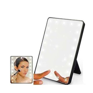 Foto 1 | Espejo De Tocador De Maquillaje Con Luz Led Y Control Táctil Plegable Portátil De 360° Negro