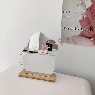 Foto 5 | Espejo De Maquillaje Huoguo Ins Con Lente Acrílica De Forma Irregular - Venta Internacional.