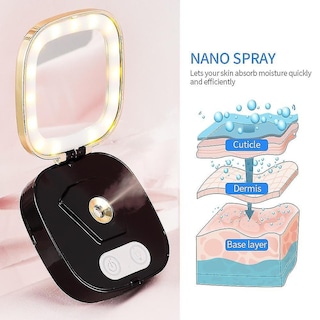 Foto 5 | Espejo De Maquillaje Pulverizador Y Humidificador Nano Mist Con Luz Led - Venta Internacional.