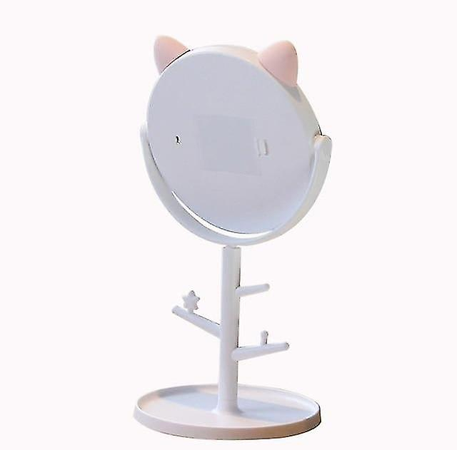 Foto 3 pulgar | Espejo Led De Maquillaje Huoguo Con Forma De Oreja De Gato Rosa Con Usb - Venta Internacional.