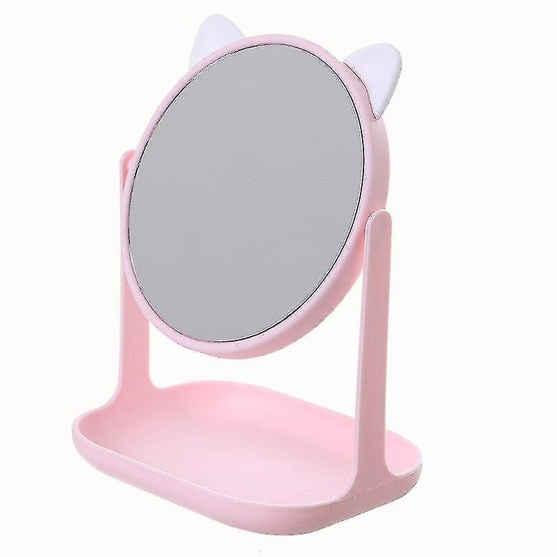 Foto 2 pulgar | Espejo De Maquillaje Huoguo Con Forma De Oreja De Gato Con Capacidad De Rotación De 360°  Color Rosa - Venta Intern