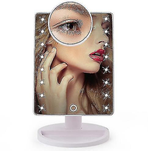 Foto 1 | Espejo De Maquillaje Huoguo 16/22 Con Luces Led  Pantalla Táctil  Color Blanco - Venta Internacional.