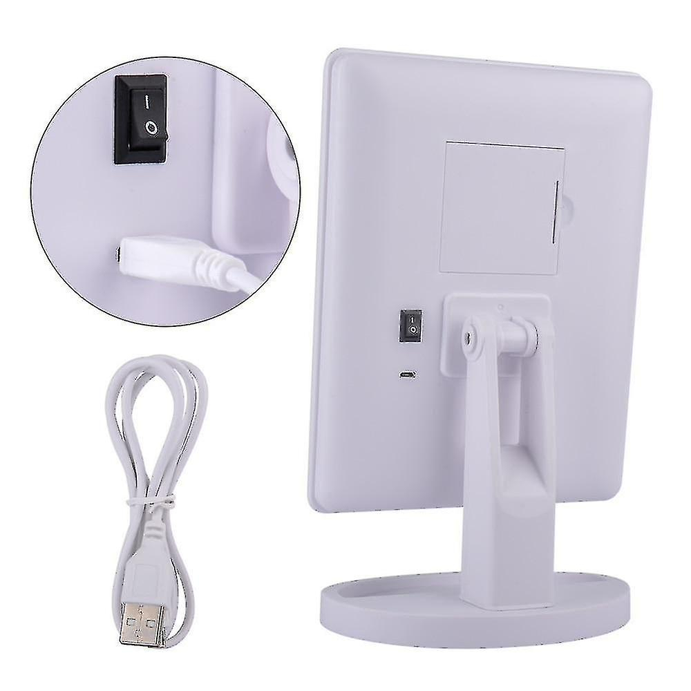 Foto 3 | Espejo De Maquillaje Huoguo 16/22 Con Luces Led  Pantalla Táctil  Color Blanco - Venta Internacional.