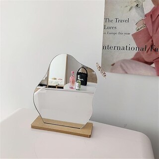 Foto 5 | Espejo De Maquillaje Huoguo Ins Con Lente Acrílica De Forma Irregular - Venta Internacional.