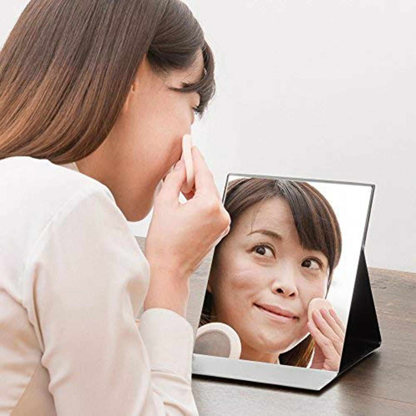 Foto 4 pulgar | Espejo De Maquillaje Plegable Y Práctico  Moderno  Negro - Venta Internacional.