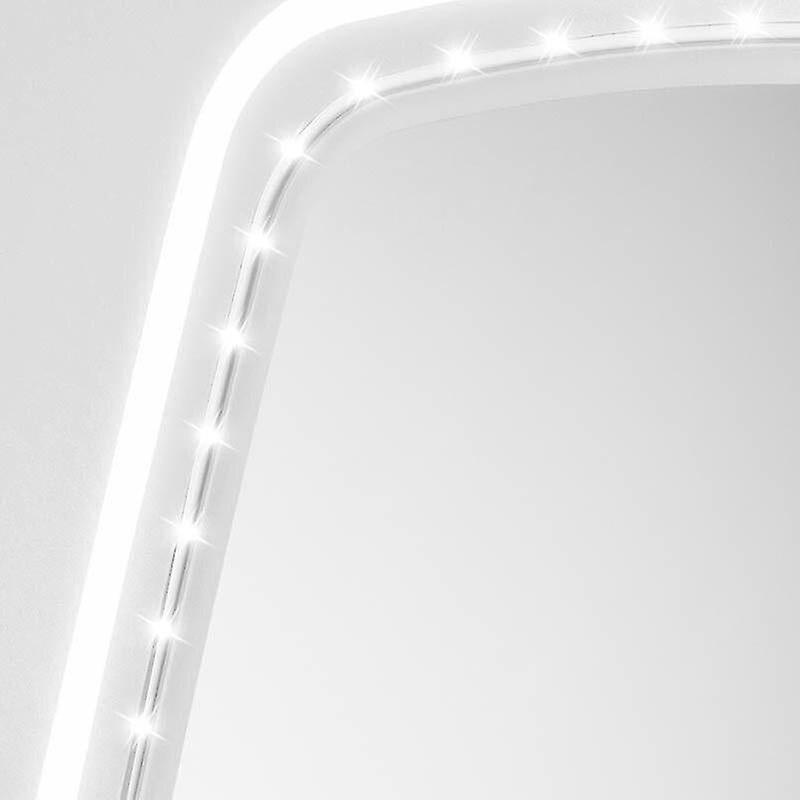 Foto 6 pulgar | Espejo De Maquillaje Huoguo Con Control Táctil Led Y Soporte  Color Blanco - Venta Internacional.