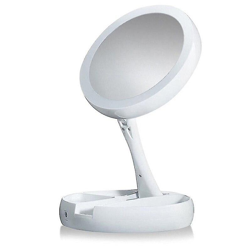 Foto 2 pulgar | Espejo De Maquillaje Huoguo Luz Led Plegable Ajustable Usb - Venta Internacional.