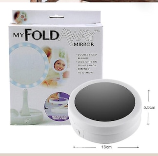 Foto 2 | Espejo De Maquillaje Huoguo Luz Led Plegable Ajustable Usb - Venta Internacional.