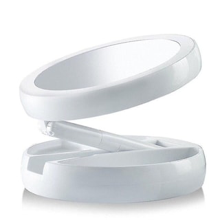 Foto 4 | Espejo De Maquillaje Huoguo Luz Led Plegable Ajustable Usb - Venta Internacional.