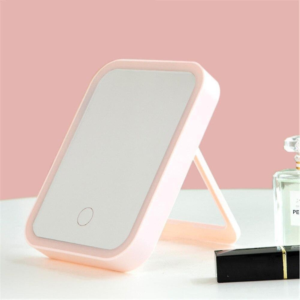 Foto 3 pulgar | Espejo De Maquillaje Huoguo Led Brightness Touch Recargable Rosa - Venta Internacional.