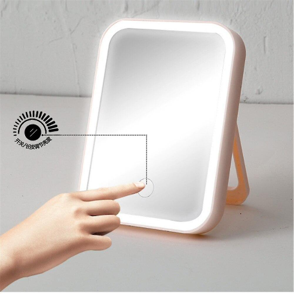 Foto 5 pulgar | Espejo De Maquillaje Huoguo Led Brightness Touch Recargable Rosa - Venta Internacional.