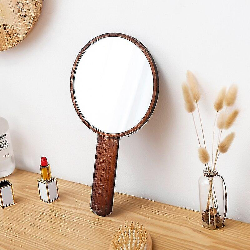 Foto 2 | Espejo De Maquillaje Huoguo  Madera Maciza De Roble  Alta Definición  15 Cm - Venta Internacional.