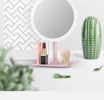 Foto 1 | Espejo De Maquillaje Para Rostro Con Luz Led De 18 Cm De Diámetro - Venta Internacional.