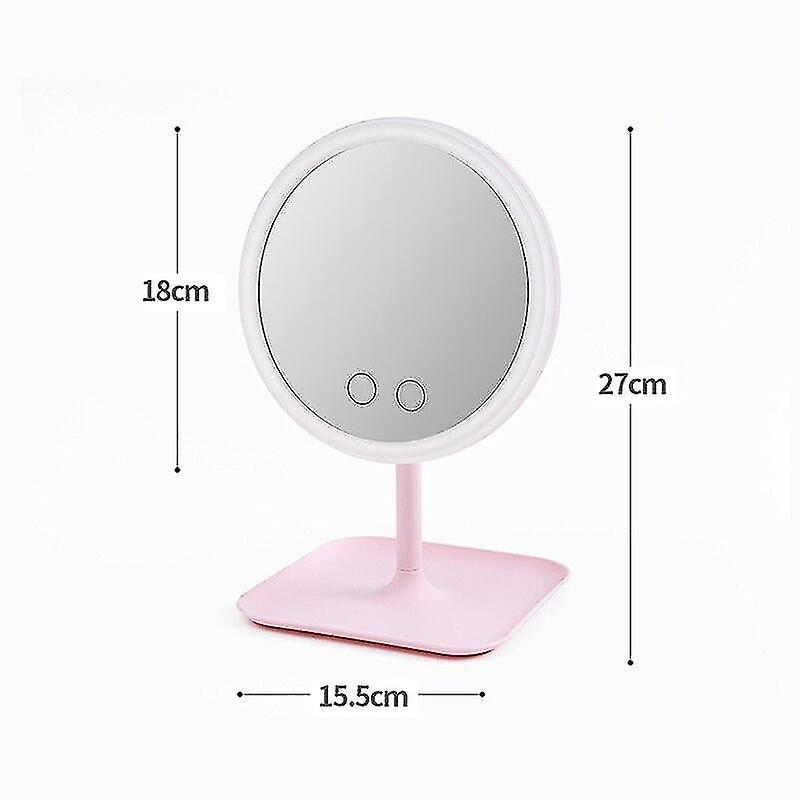 Foto 3 pulgar | Espejo De Maquillaje Para Rostro Con Luz Led De 18 Cm De Diámetro - Venta Internacional.