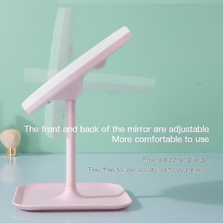 Foto 3 | Espejo De Maquillaje Para Rostro Con Luz Led De 18 Cm De Diámetro - Venta Internacional.