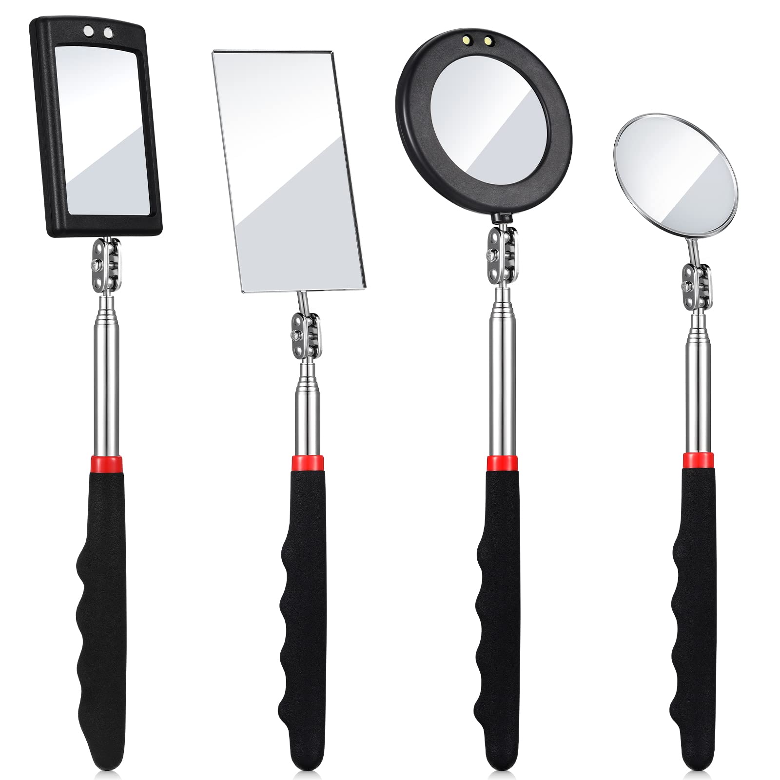 Foto 2 pulgar | Espejo De Inspección Telescópico Con Luz Led  4 Piezas Bbto - Venta Internacional.