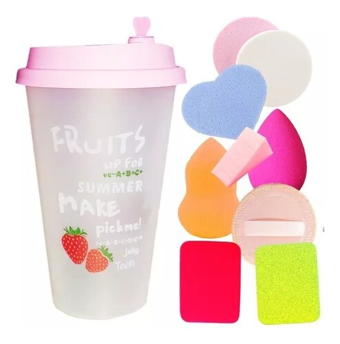 Vaso con Esponjas para Maquillaje Beauty Blenders $345