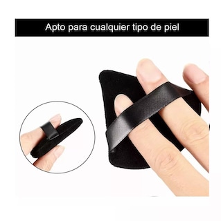 Foto 2 | Esponja para Maquillaje Puffs Polvo Triángulo Negro/Blanco 12 Piezas