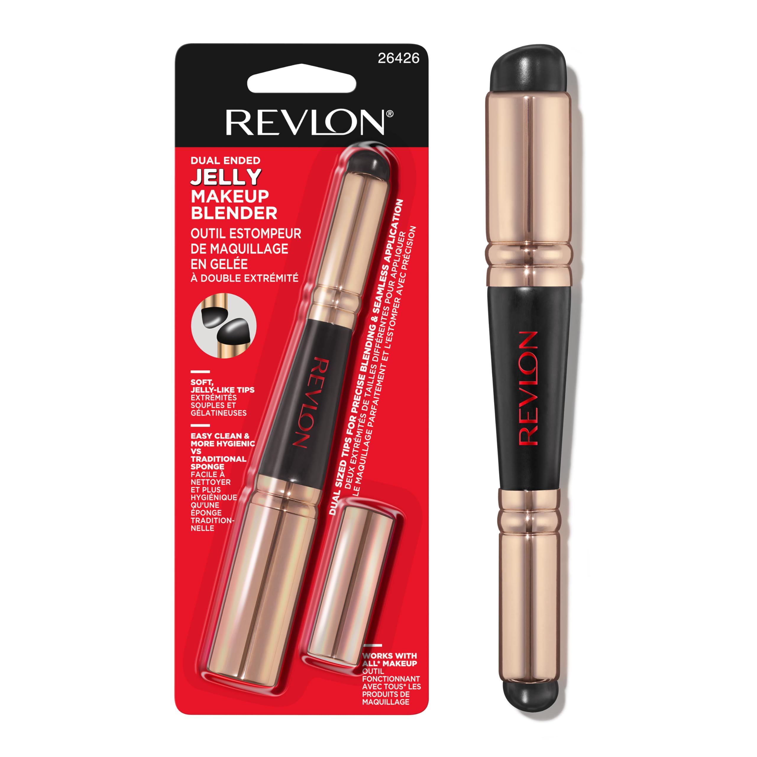 Foto 2 pulgar | Mezclador de Maquillaje Revlon Gel de Silicona Doble Punta 1 Pieza - Venta Internacional