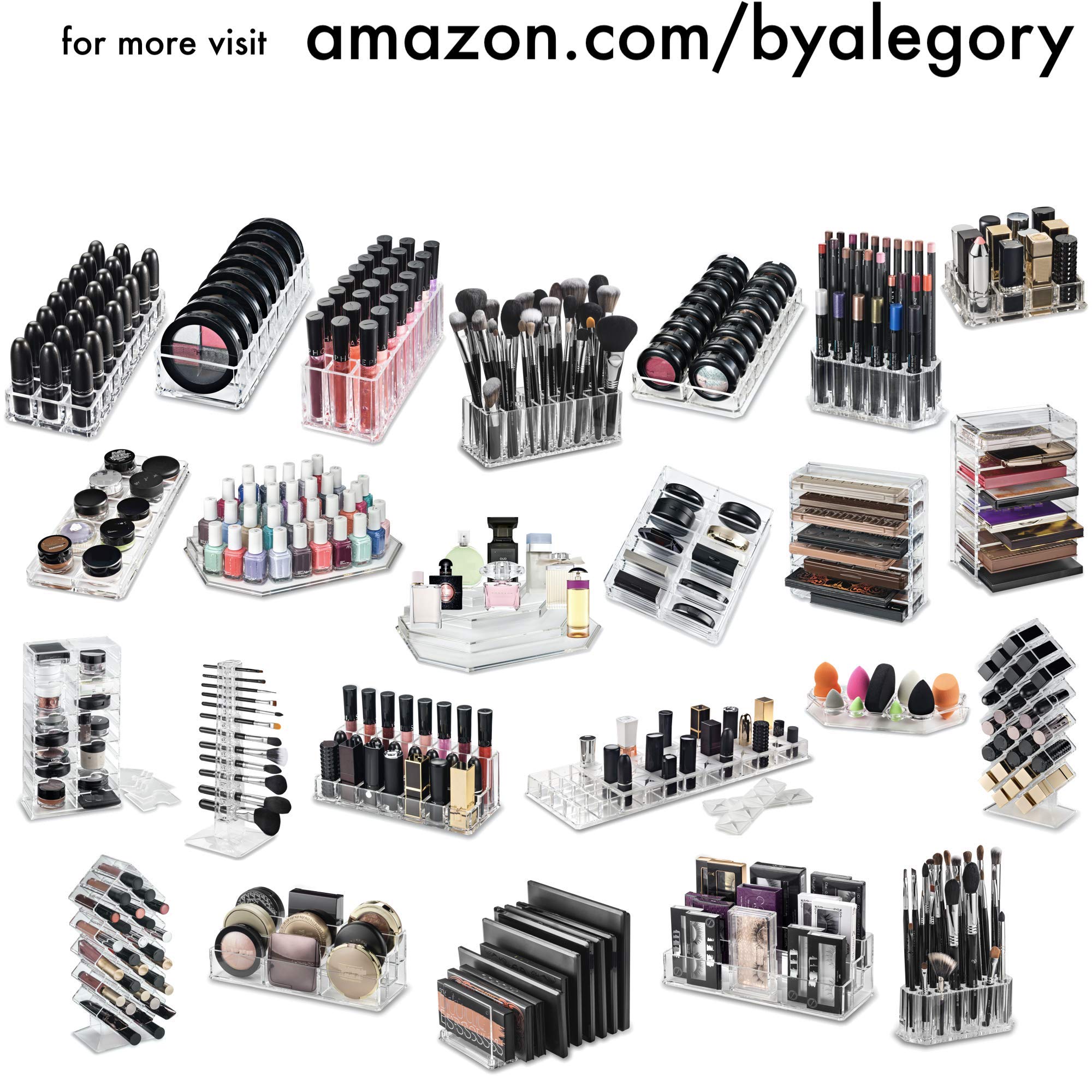 Foto 7 | Organizador De Esponjas Para Mezclar Maquillaje Y Belleza De Alegory Acrylic - Venta Internacional.