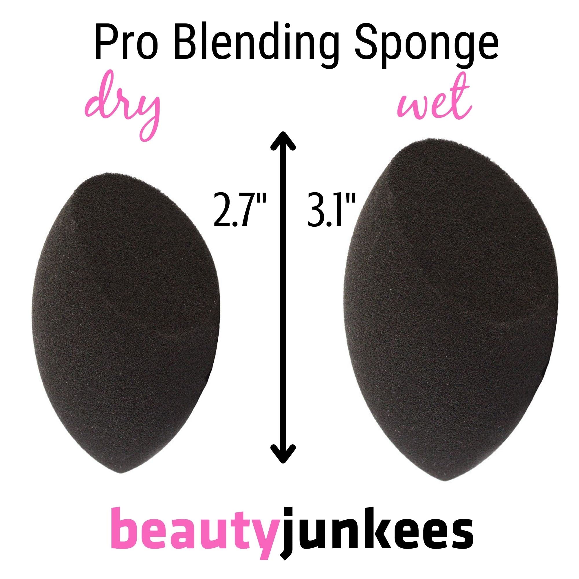 Foto 6 pulgar | Esponja de Maquillaje Blender Beauty Junkees Black Contour Sin Látex - Venta Internacional