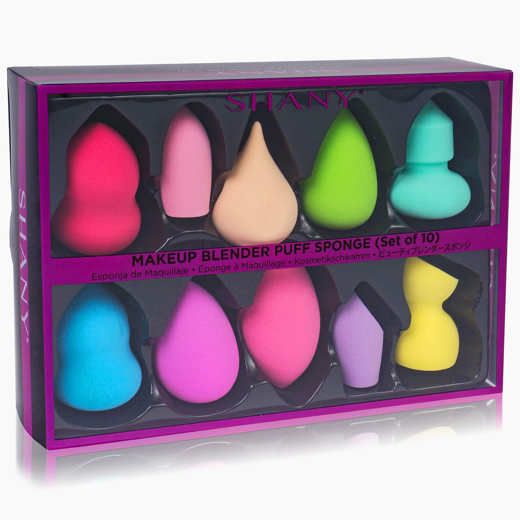 Foto 3 pulgar | Set de 10 Esponjas Batidoras de Maquillaje SHANY Veganas y Sin Látex - Venta Internacional