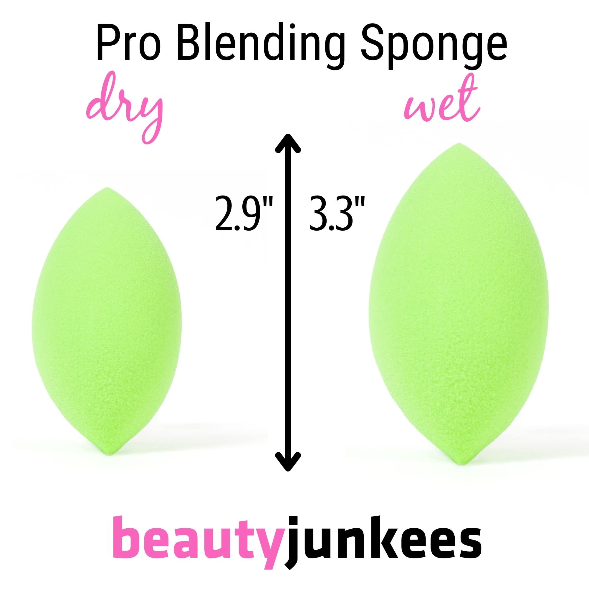 Foto 6 pulgar | Esponja de Maquillaje Beauty Junkees Verde Sin Látex - Venta Internacional