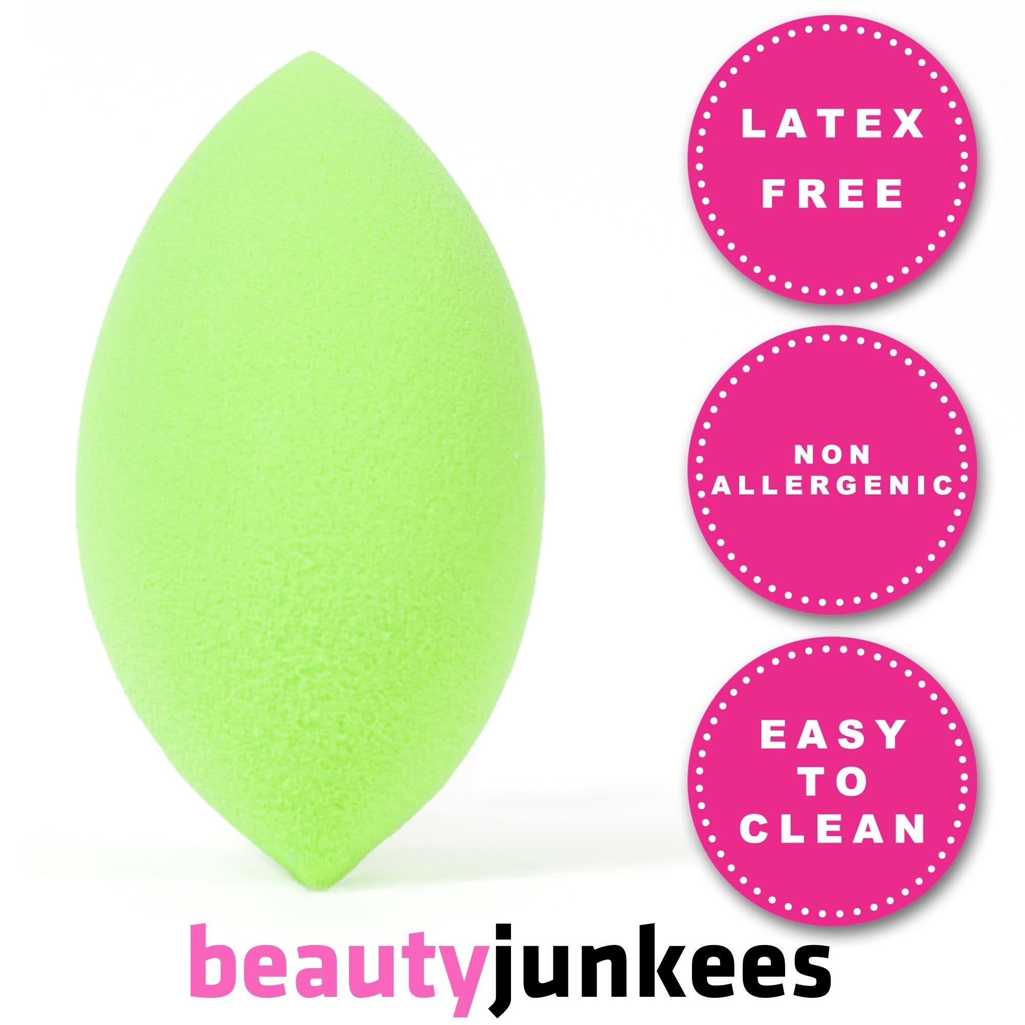 Foto 8 pulgar | Esponja de Maquillaje Beauty Junkees Verde Sin Látex - Venta Internacional