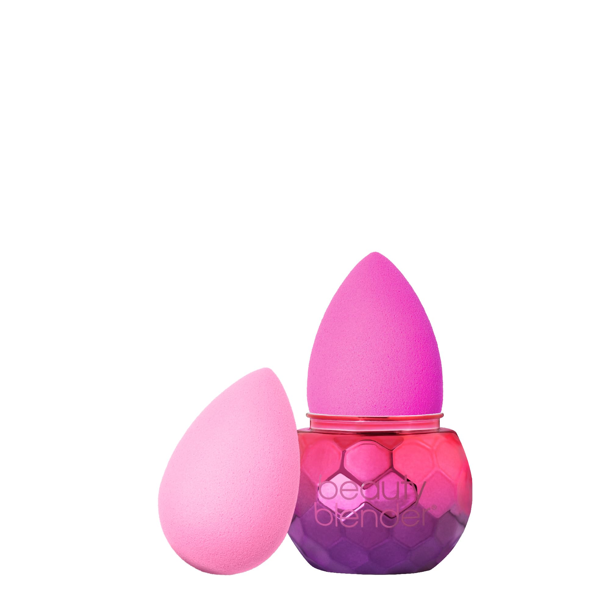 Set De Esponjas De Maquillaje Beautyblender Discoglow Inferno Con Limpiador - Venta Internacional.