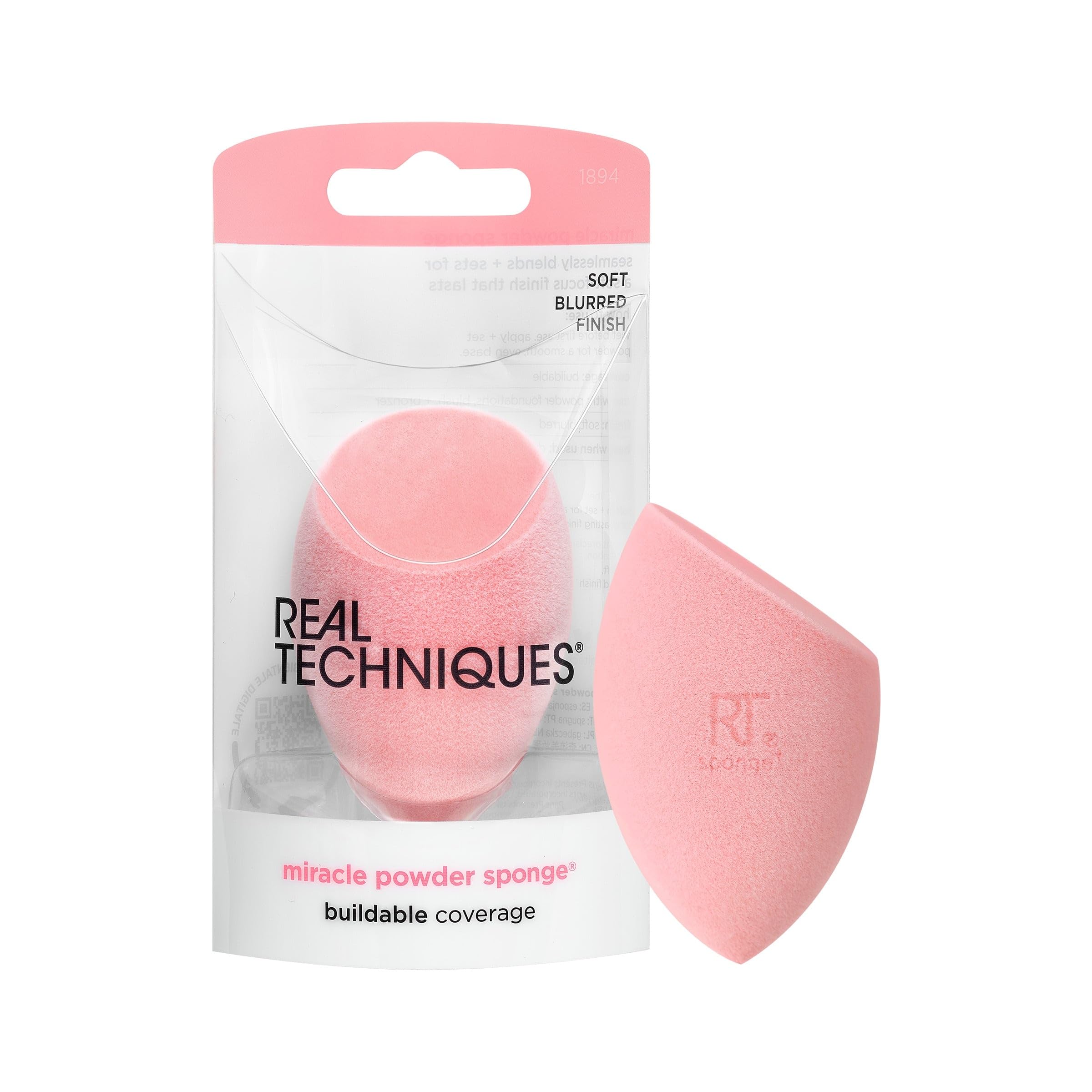 Esponja Para Mezclar Maquillaje Real Techniques Miracle Powder, 1 Unidad - Venta Internacional.