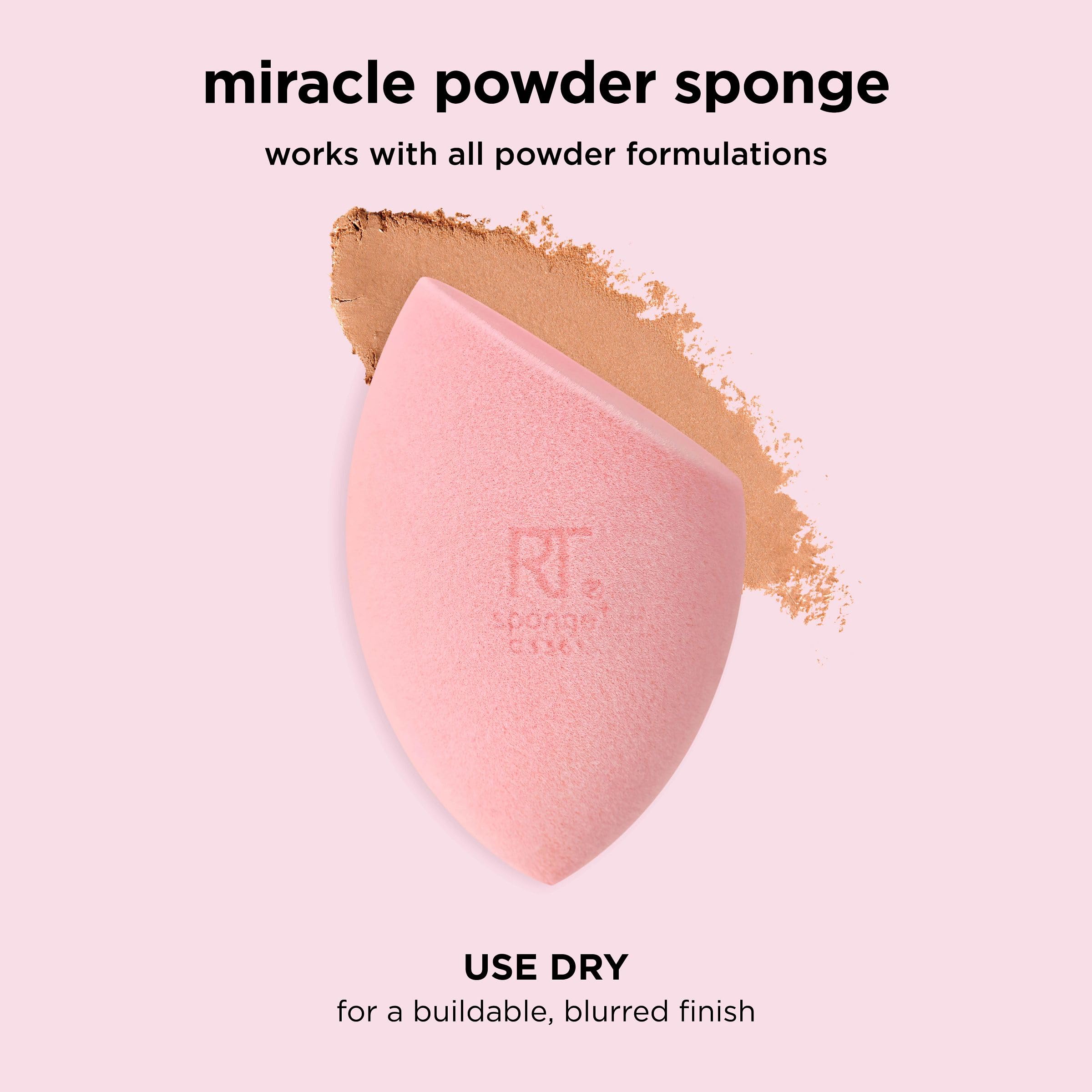 Foto 7 pulgar | Esponja Para Mezclar Maquillaje Real Techniques Miracle Powder, 1 Unidad - Venta Internacional.