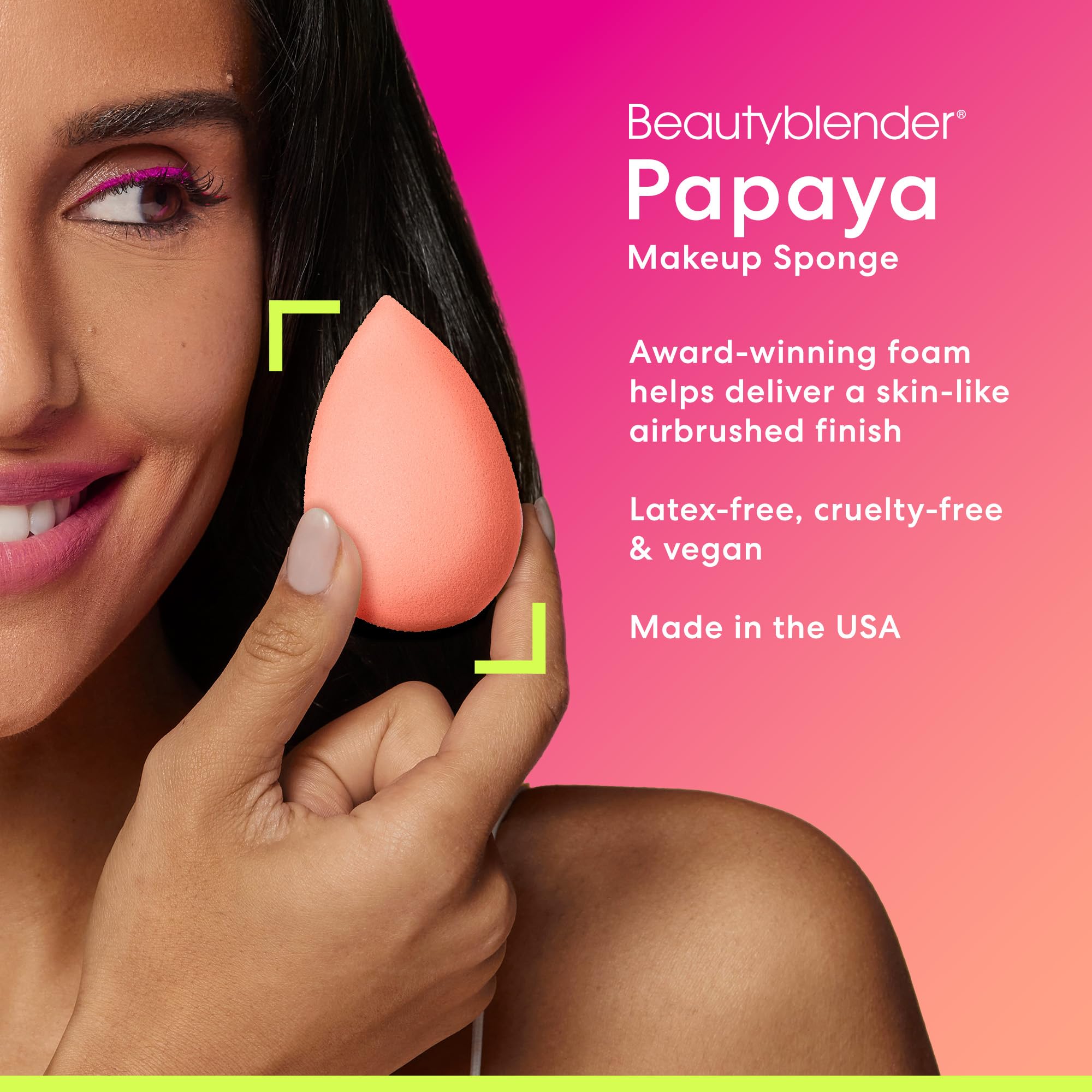 Foto 5 pulgar | Esponja De Maquillaje Beautyblender Papaya Supersoft Foam - Venta Internacional.