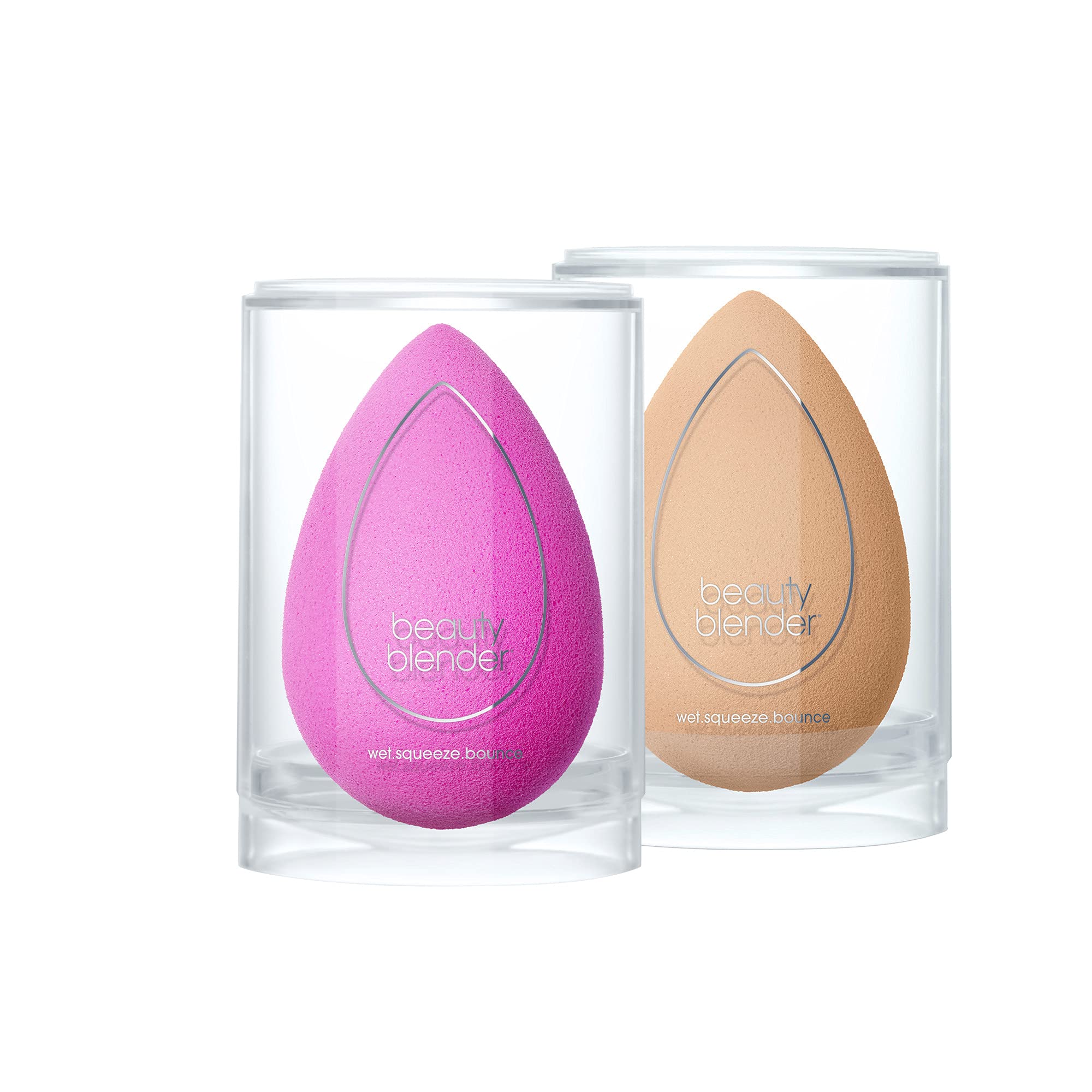 Esponjas De Maquillaje Beautyblender Original Pink + Nude, 2 Piezas - Venta Internacional.