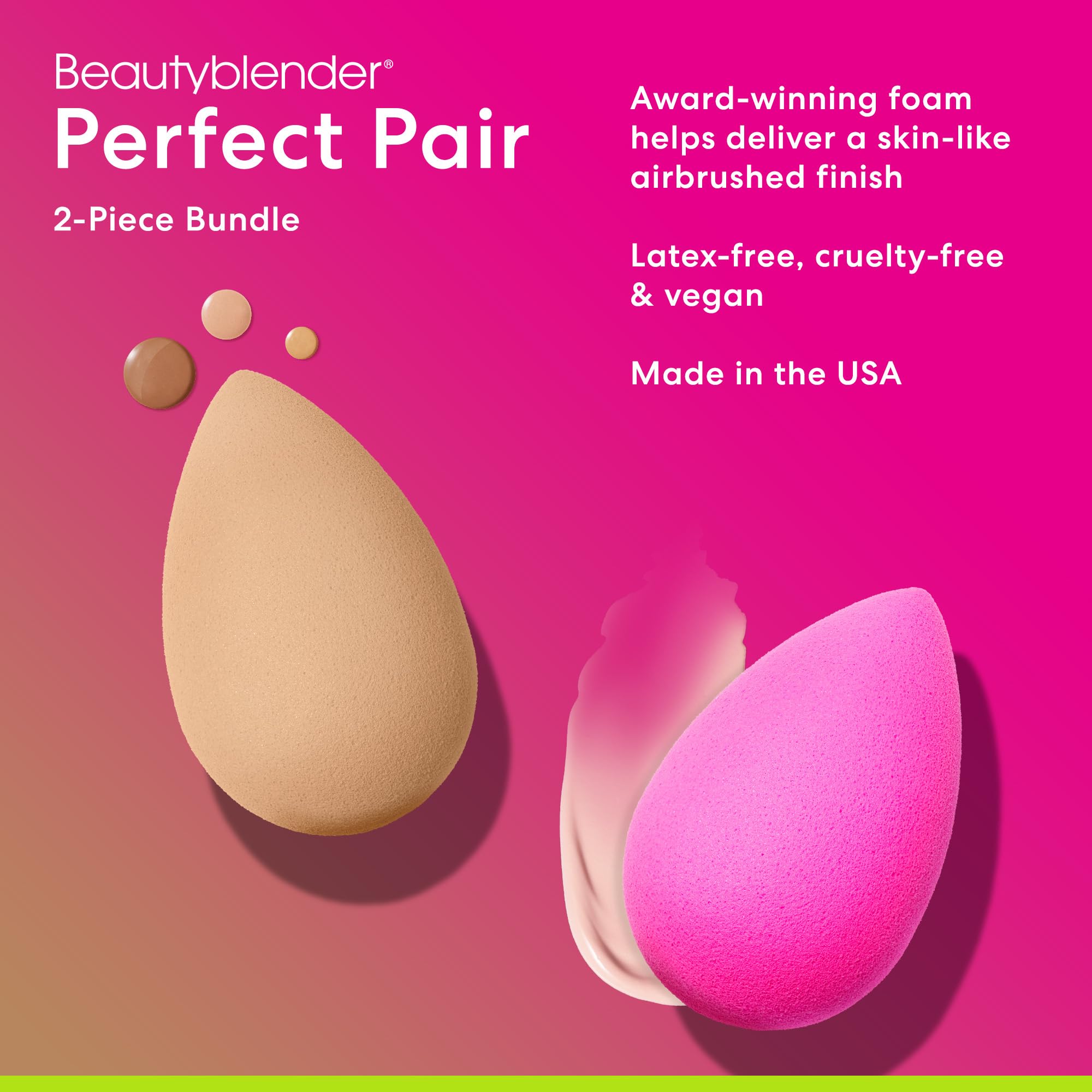 Foto 2 | Esponjas De Maquillaje Beautyblender Original Pink + Nude, 2 Piezas - Venta Internacional.